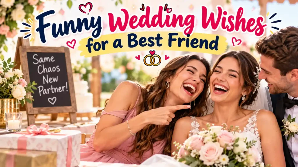  Funny Wedding Wishes for a Best Friend