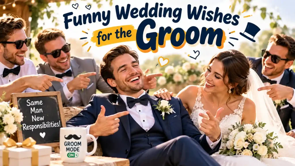  Funny Wedding Wishes for the Groom