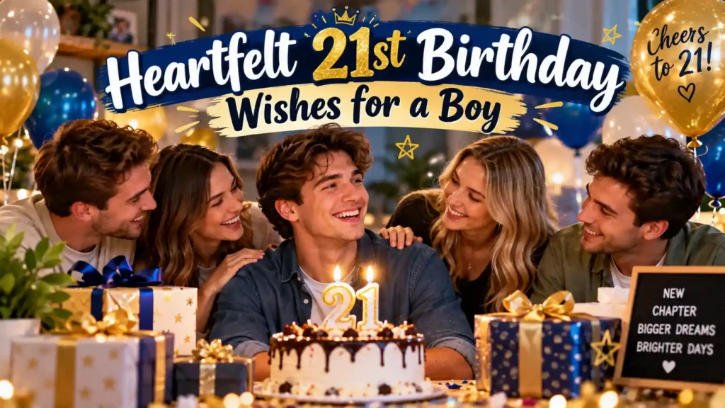 Heartfelt 21st Birthday Wishes for a Boy