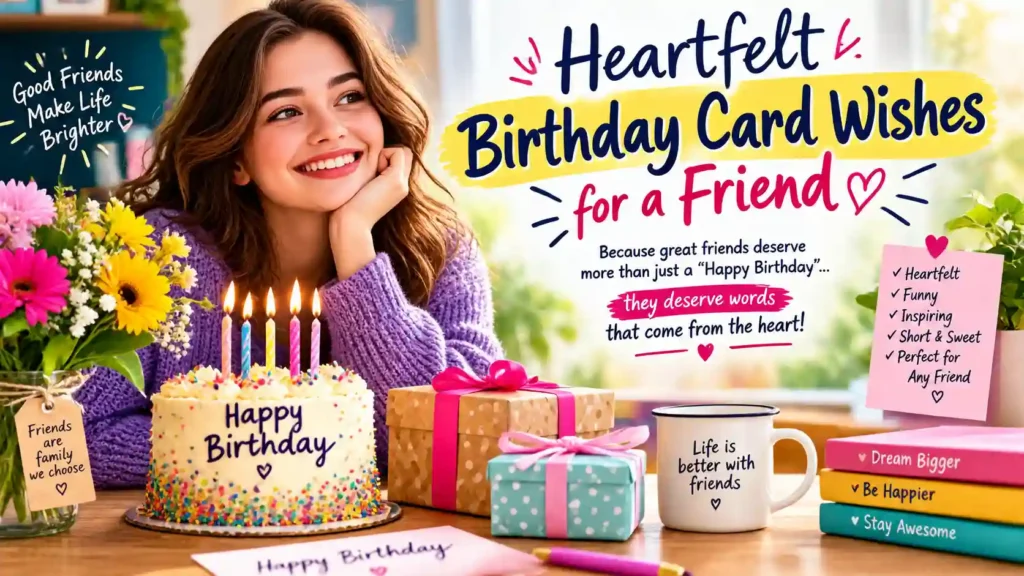  Heartfelt Birthday Card Wishes for a Friend