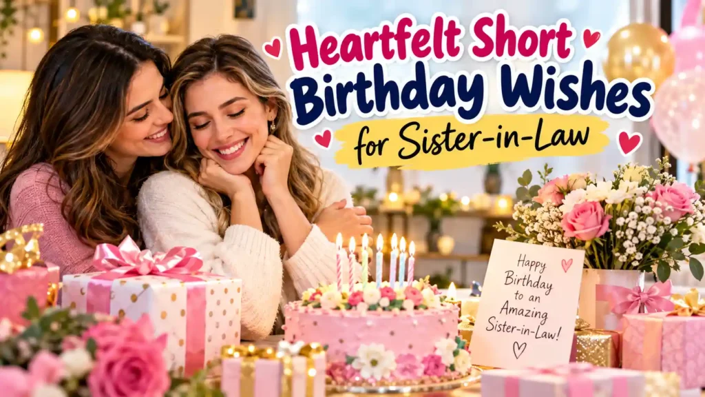 Heartfelt Short Birthday Wishes for Sister-in-Law