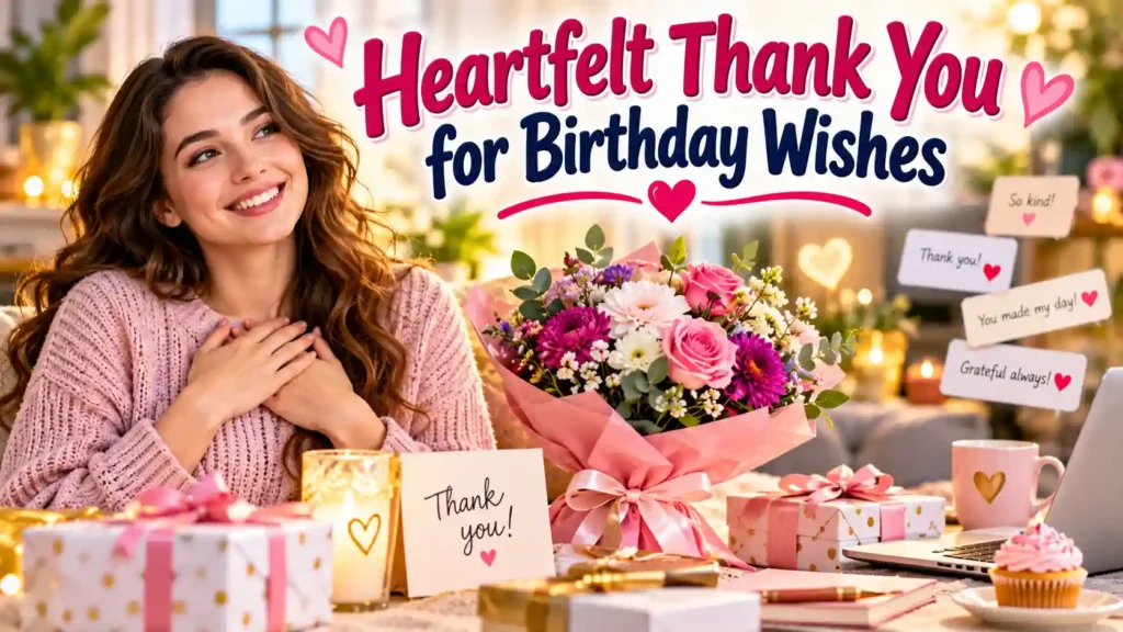 Heartfelt Thank You for Birthday Wishes