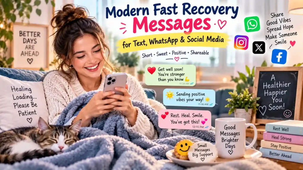 Modern Fast Recovery Messages for Text, WhatsApp & Social Media