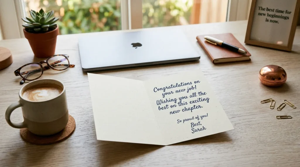 Short & Sweet New Job Wishes