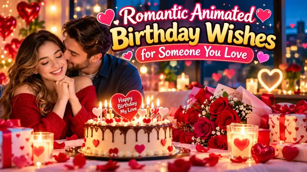 Romantic Animated Birthday Wishes for Someone You Love