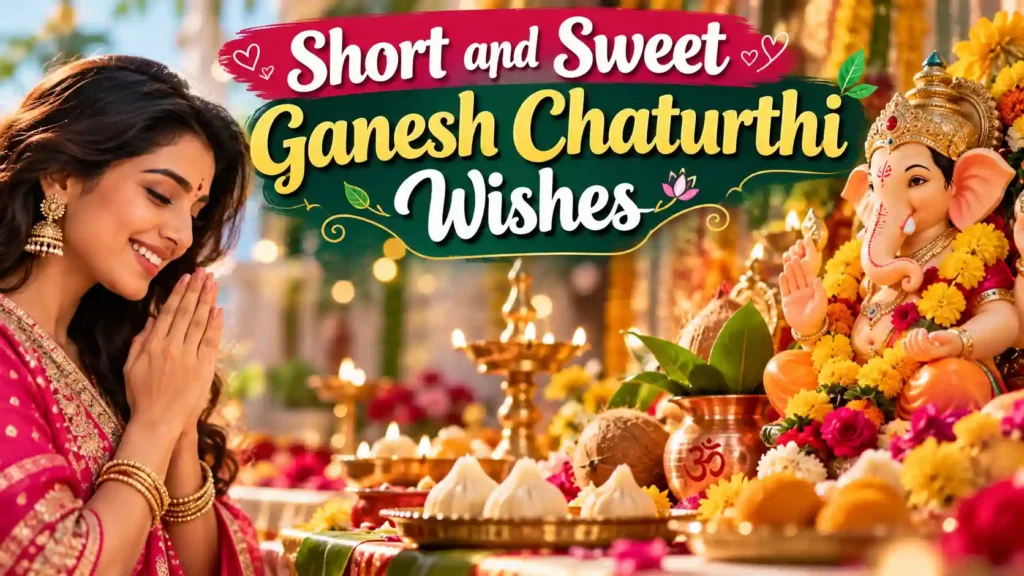 Short and Sweet Ganesh Chaturthi Wishes