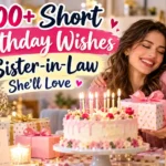 short birthday wishes for sister-in-law