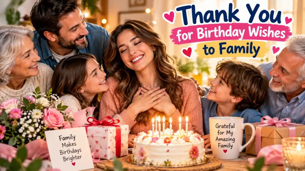 Thank You for Birthday Wishes to Family