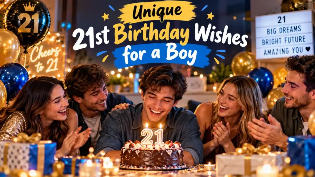 Unique 21st Birthday Wishes for a Boy