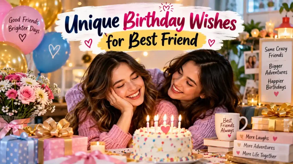 Unique Birthday Wishes for Best Friend
