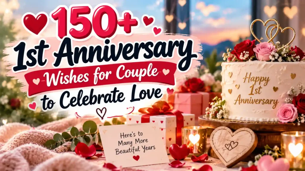 1st anniversary wishes for couple