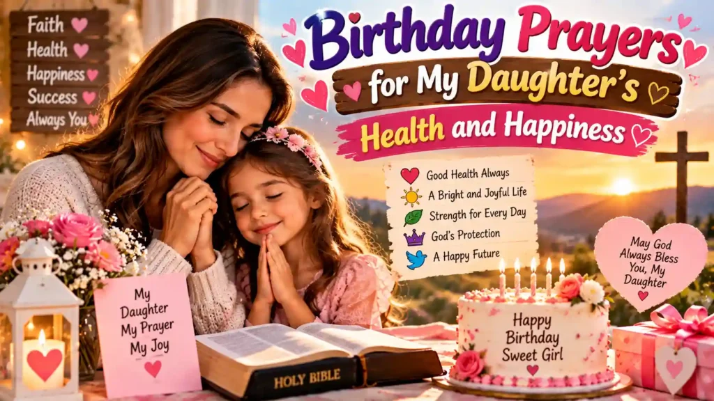 Birthday Prayers for My Daughter's Health and Happiness