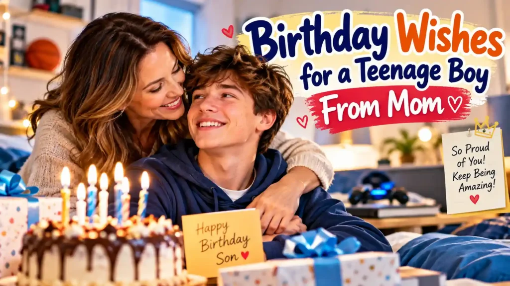  Birthday Wishes for a Teenage Boy From Mom