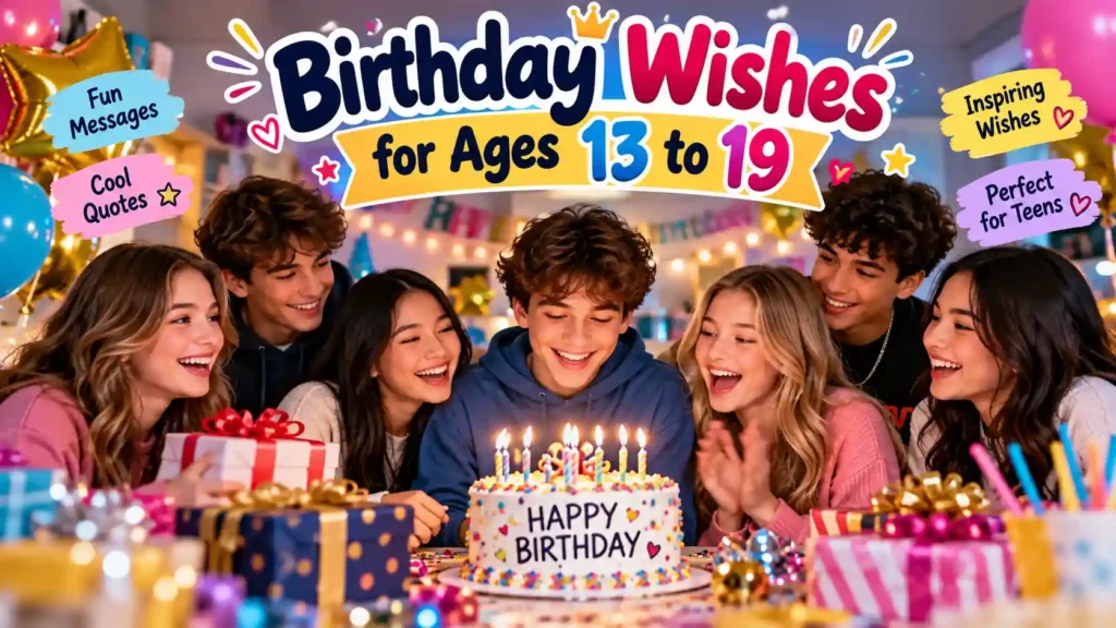  Birthday Wishes for Ages 13 to 19