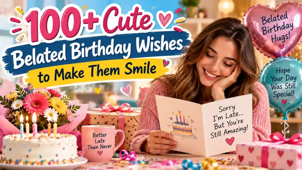 cute belated birthday wishes