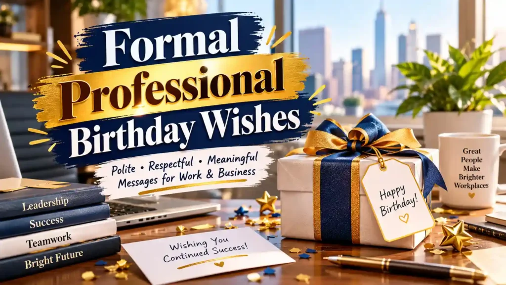 Formal Professional Birthday Wishes