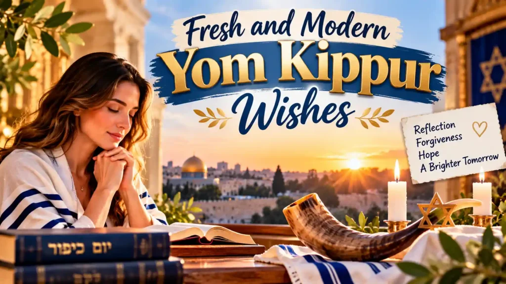 Fresh and Modern Yom Kippur Wishes