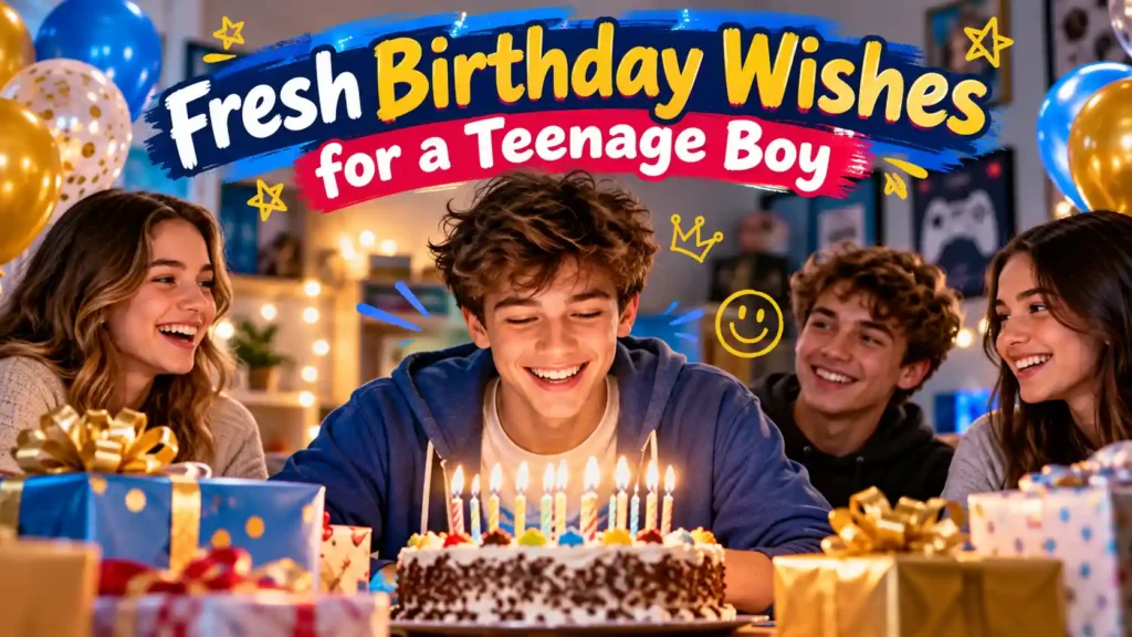 Fresh Birthday Wishes for a Teenage Boy