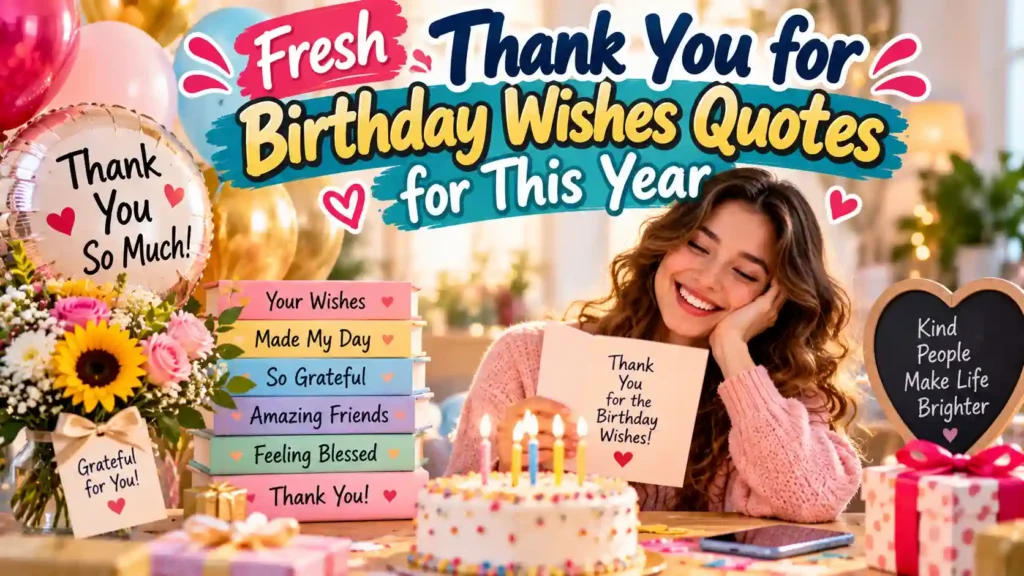 Fresh Thank You for Birthday Wishes Quotes for This Year