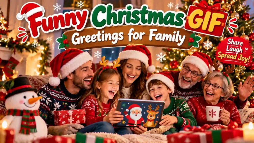 Funny Christmas GIF Greetings for Family