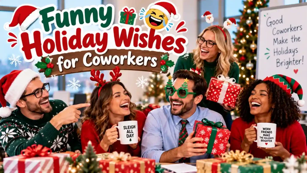 Funny Holiday Wishes for Coworkers