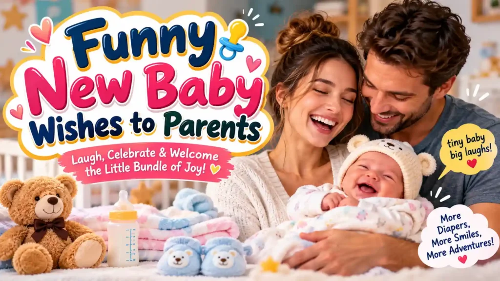 Funny New Baby Wishes to Parents