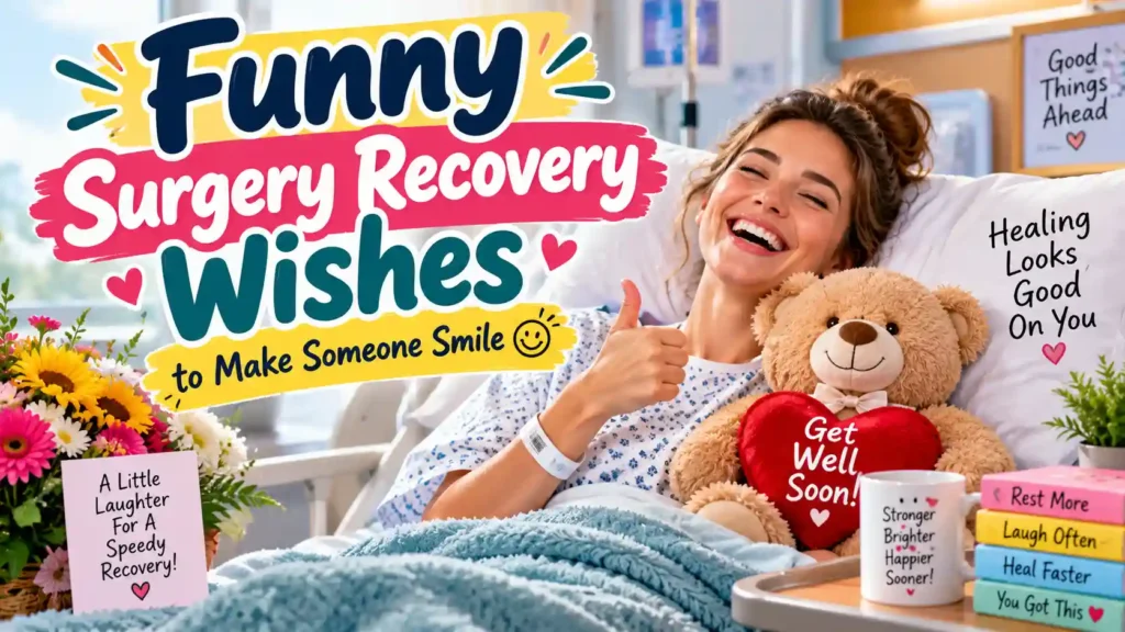 Funny Surgery Recovery Wishes to Make Someone Smile