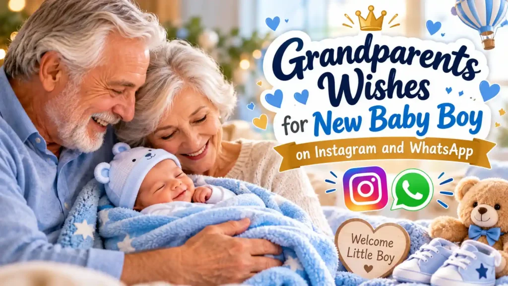 Grandparents Wishes for New Baby Boy on Instagram and WhatsApp