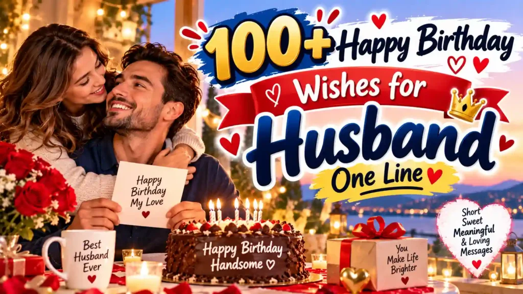 happy birthday wishes for husband one line