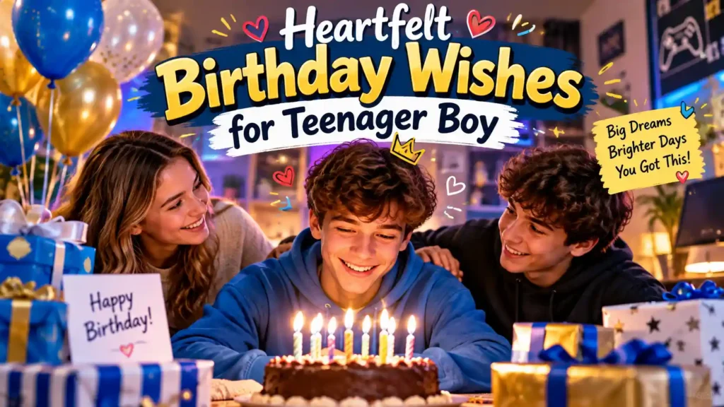 Heartfelt Birthday Wishes for Teenager Boy