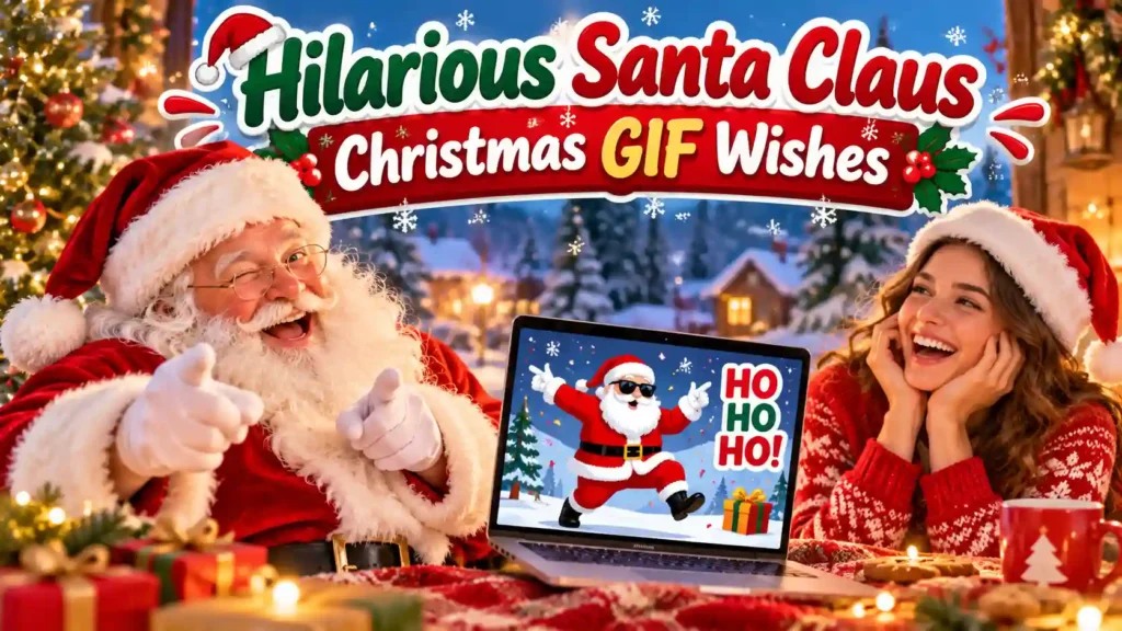  Hilarious Santa Claus Christmas GIF Wishes