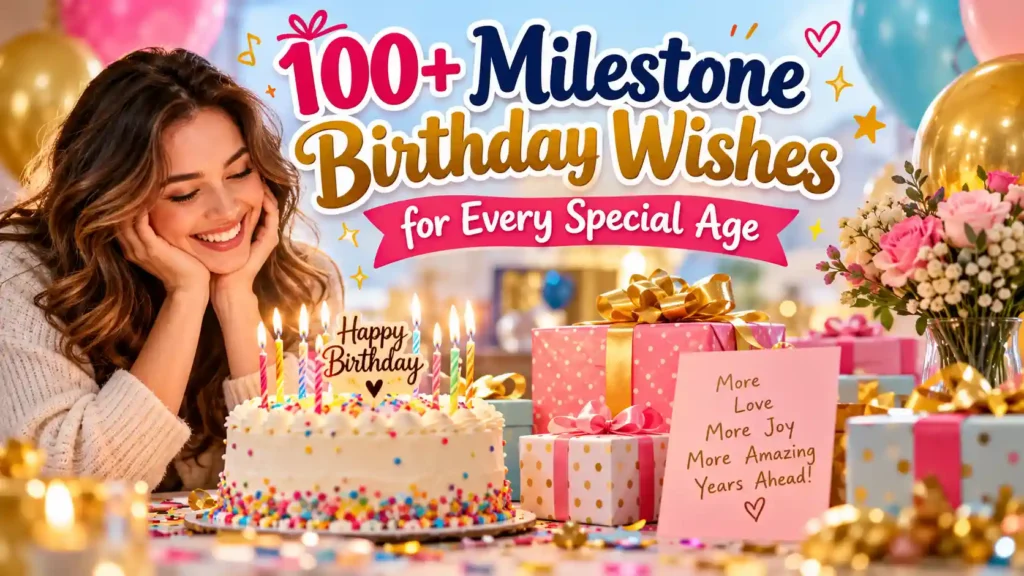milestone birthday wishes