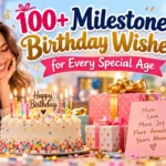 milestone birthday wishes