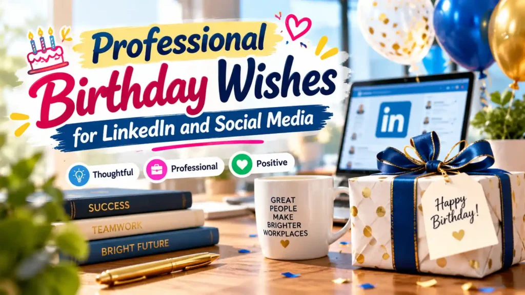 Professional Birthday Wishes for LinkedIn and Social Media