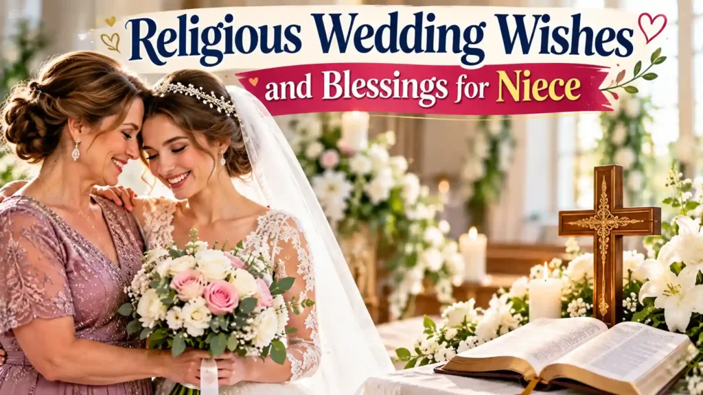 Religious Wedding Wishes and Blessings for Niece