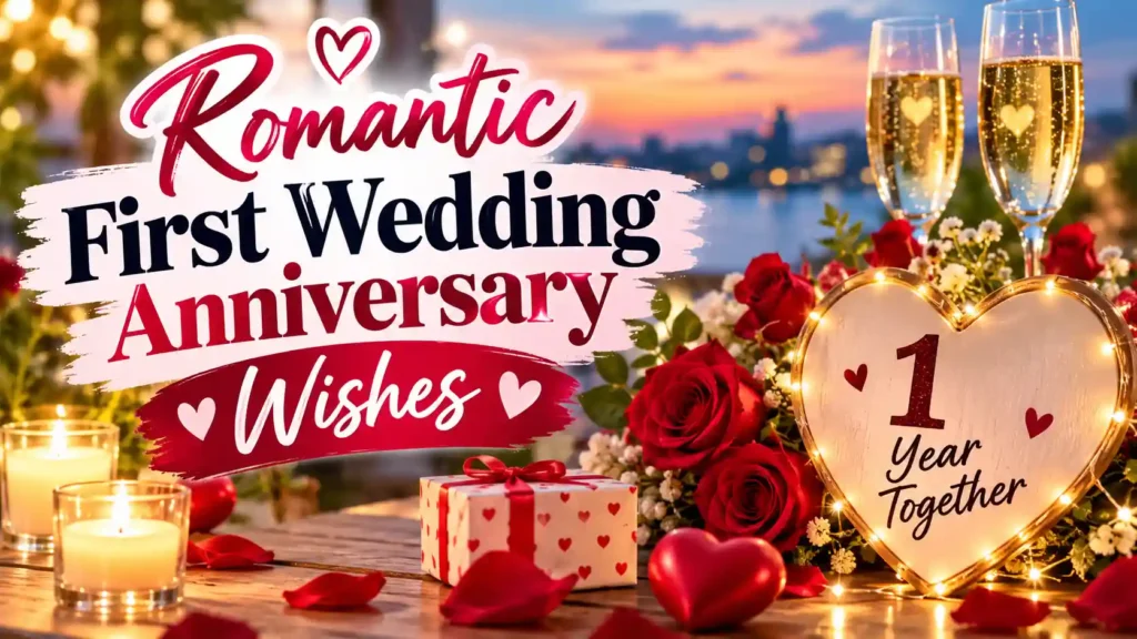 Romantic First Wedding Anniversary Wishes