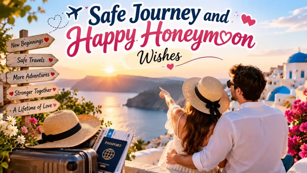 Safe Journey and Happy Honeymoon Wishes