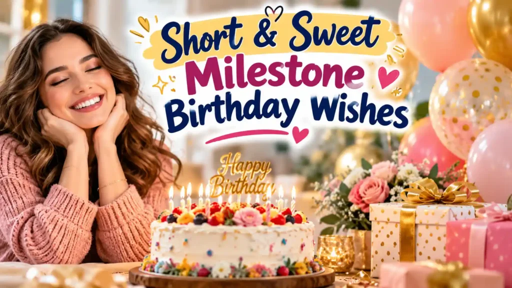 Short & Sweet Milestone Birthday Wishes