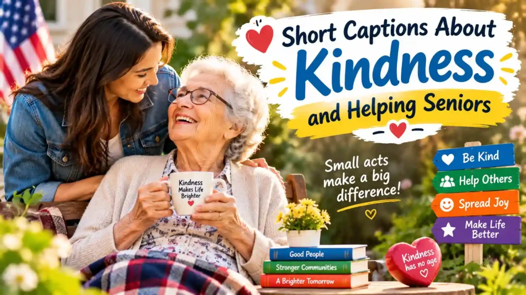 Short Captions About Kindness and Helping Seniors