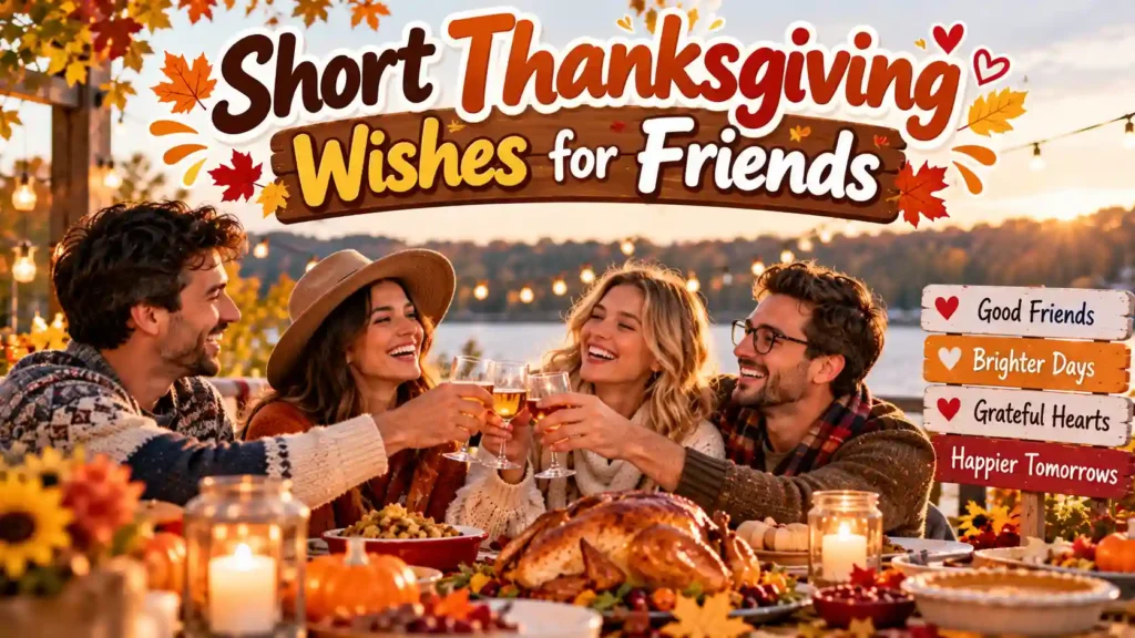 Short Thanksgiving Wishes for Friends