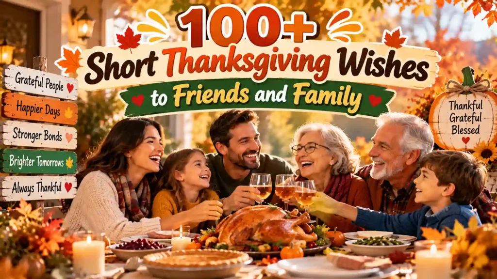 short thanksgiving wishes to friends and family
