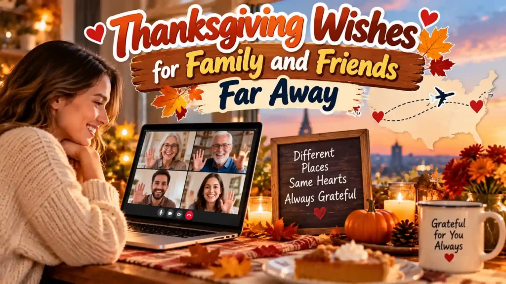 Thanksgiving Wishes for Family and Friends Far Away