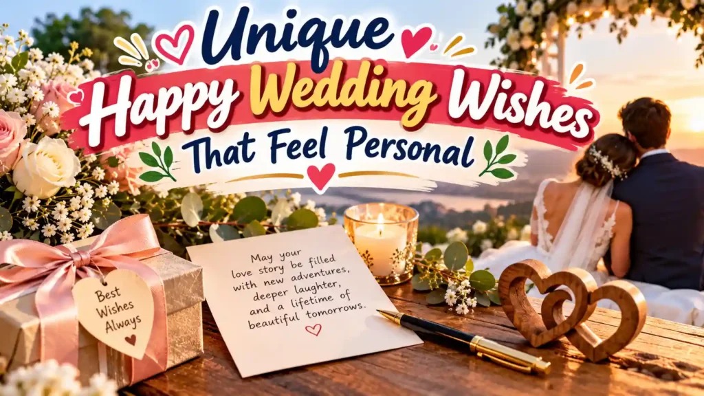 Unique Happy Wedding Wishes That Feel Personal