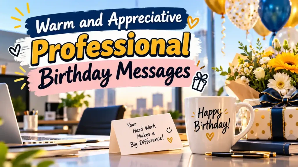 Warm and Appreciative Professional Birthday Messages