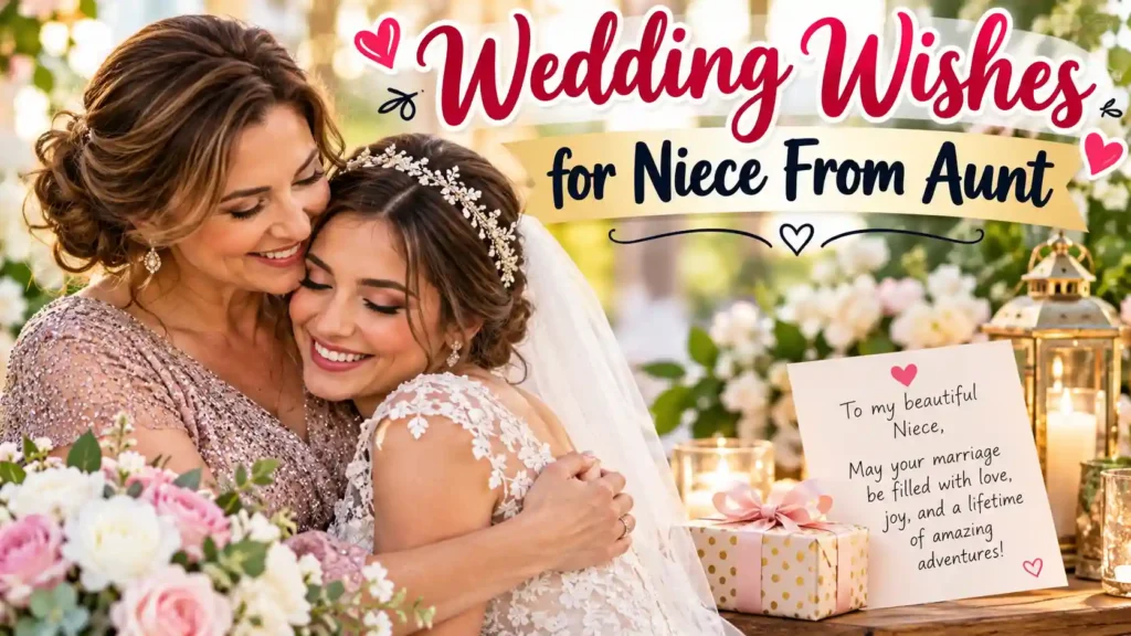 Wedding Wishes for Niece From Aunt