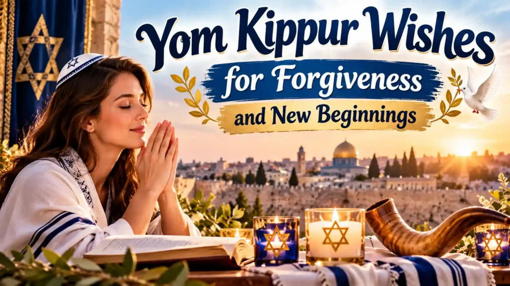 Yom Kippur Wishes for Forgiveness and New Beginnings